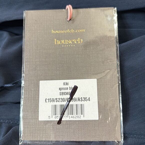 HOUSE OF CB 'Kiki' French Navy Ruffle Mini Dress Small NWT Small $239 - Picture 6 of 6